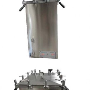 Autoclave vertical cuadrada para laboratorio automática 45x45x90 Mod. V45-AU
