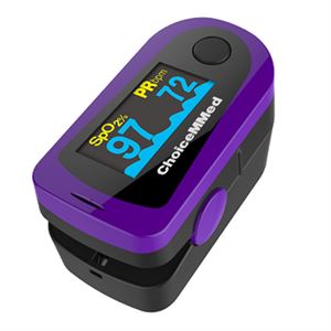 Oximetro de Pulso Choicemmed 4 Modos de Pantalla Onda Pletismografica Morado