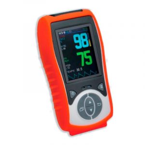 Oxímetro de pulso Palm Xignal. 3 parámetros (spo2, pr y temp) uso humano con sensor adulto