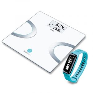 Báscula + Sensor de actividad Bodyshape Turquesa
