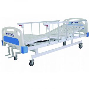 Cama hospitalaria manual 2 manivelas con base semisólida